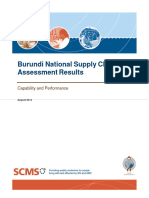 Burundi National Health Supply Chain Assesment