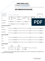 Entrance Examination Application Form 2.0 New Transferee