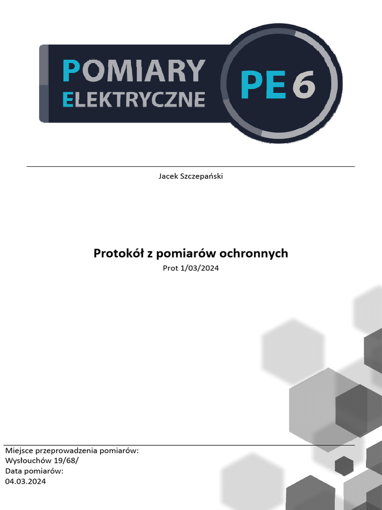 Sonel PE6 | PDF