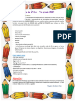 Lista de Útiles Escolares 2024 - 4to Grado (D)