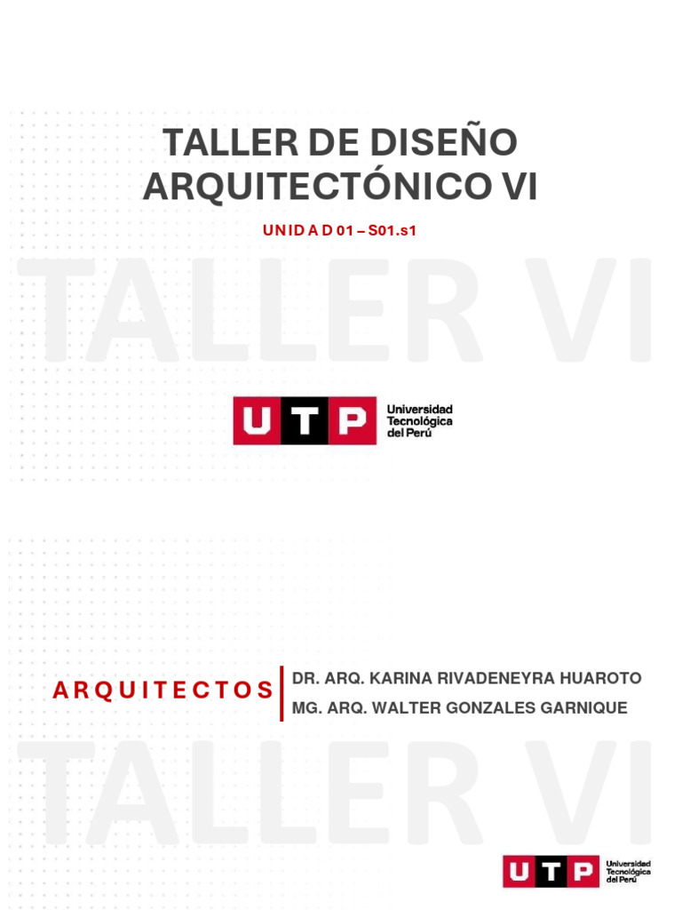 Taller de Diseño Arquitectónico VI | PDF | Diseño | Las artes