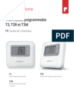 Thermostat Programmable T3, T3R Et T3M: FR Guide de L'utilisateur