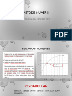 Metode Numerik - Pers. Non Linear + Latihan