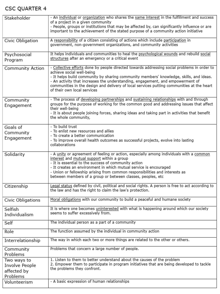 Community Action and Engagement Strategies | PDF | Community | Empowerment