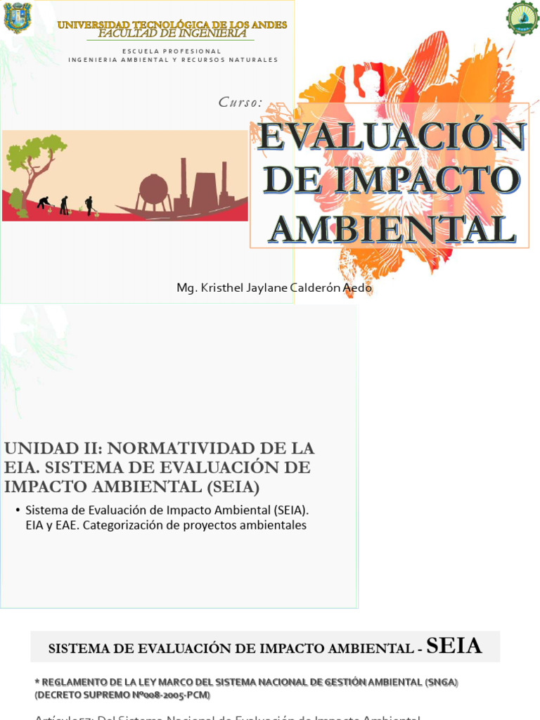 Normativa del SEIA en Perú | PDF | Evaluación de impacto ambiental ...