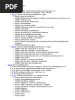 MSC Classification Codes