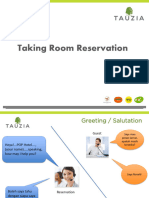 Taking Reservation - Dialog