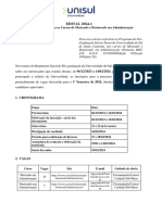 Edital Mestrado Doutorado 2024.1