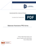Balances Financieros PRO-forma