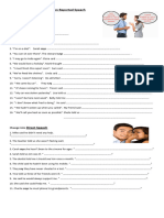 Second Worksheet On Reported Speech