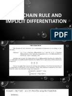 The Chain Rule and Implicit Differentiation