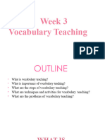 Teaching Vocabulary