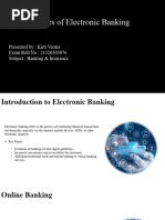 Types of Electronic Banking