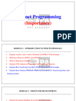 Iternet Programming IMP