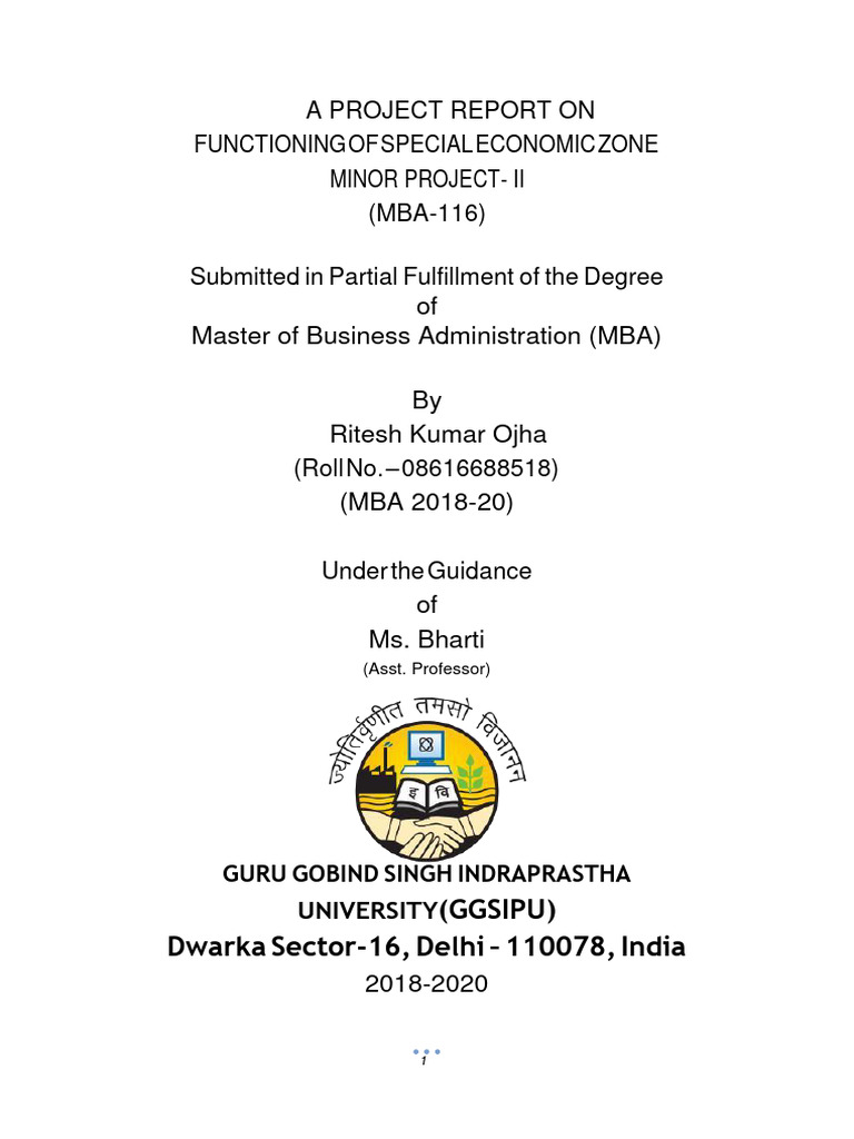 Minor Project Report MBA (W) NEW | PDF | Taxes | Tax Exemption