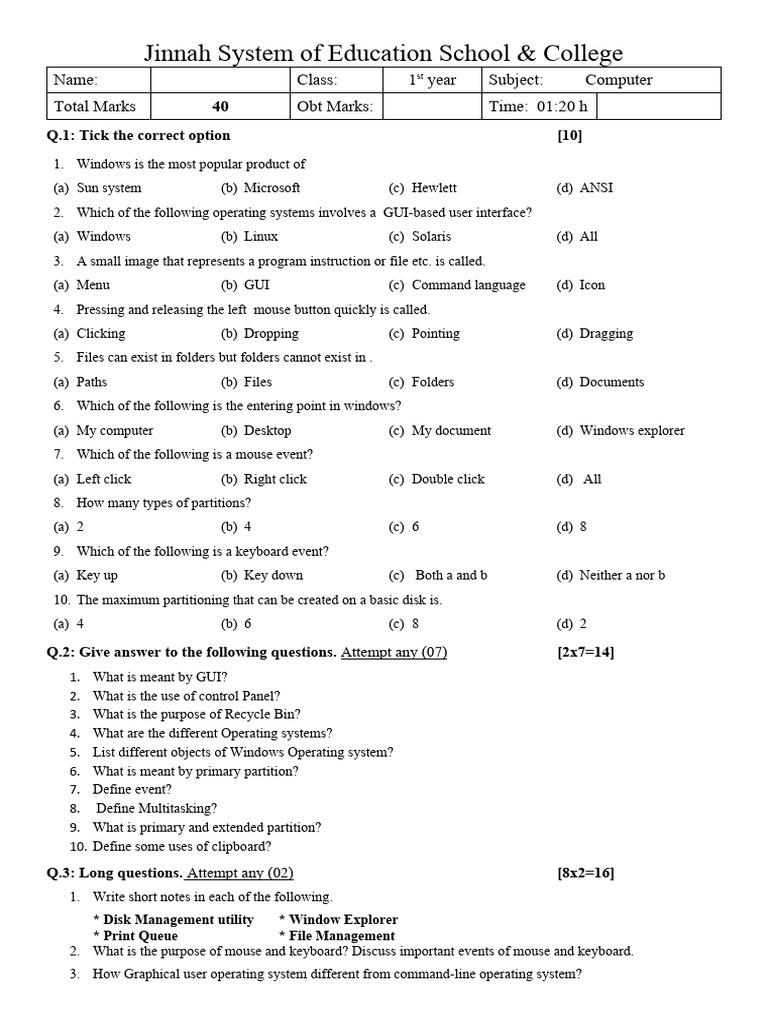 7th Chapter I | PDF | Graphical User Interfaces | Operating System