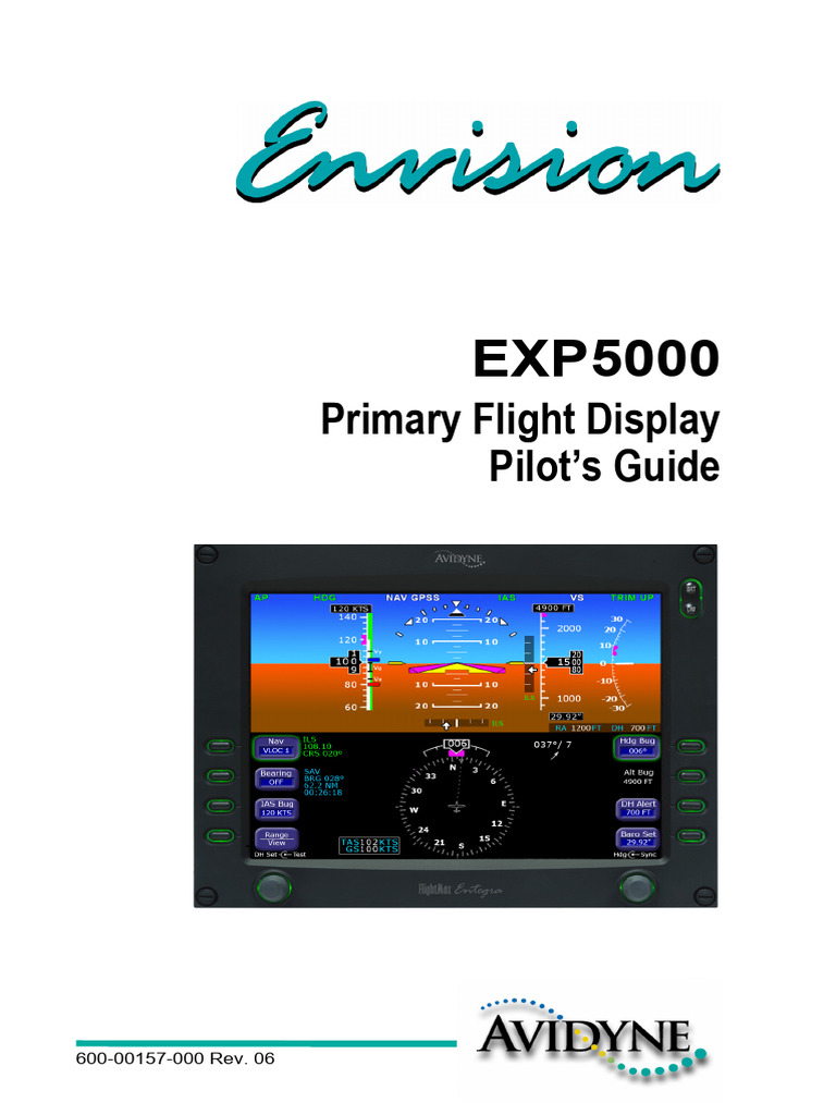 600 00157 000 Exp5000 PG | PDF | Airspeed | Aerospace