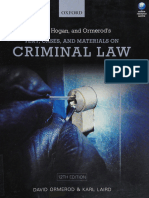 Smith, Hogan and Ormerod's Text, Cases, and Materials On Criminal Law