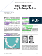 Mandibular Molar Protraction With Temporary Anchorage Devices