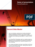 Copie de Road Building PowerPoint Template #1909 2