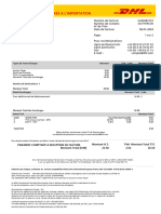 Facture de Droits Et Taxes A L'Importation: DHL Express