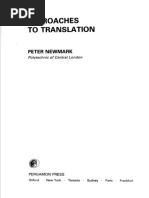 Approaches To Translation