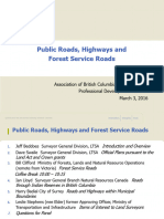 Public Roads Highways and Forest Service Roads