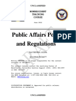 NAVEDTRA 14219A Public Affairs Policy and Regulations