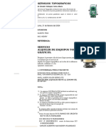 Cotizacion Alquiler - Equipos de Topografia