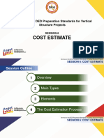 DED Session 6 - Cost Estimate