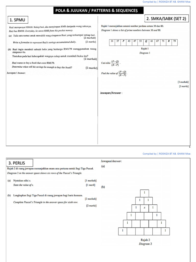 Patterns and Sequences in English | PDF