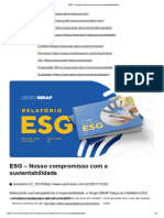 ESG - Nosso Compromisso Com A Sustentabilidade