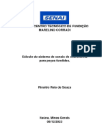 Cálculo Do Sistema de Alimentação e Enchimento