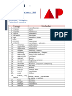 Pilier – Liste de base – TRADUCTION - 1BM