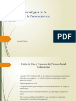 Significación Psicológica de La Promoción y Prevencion en La Salud