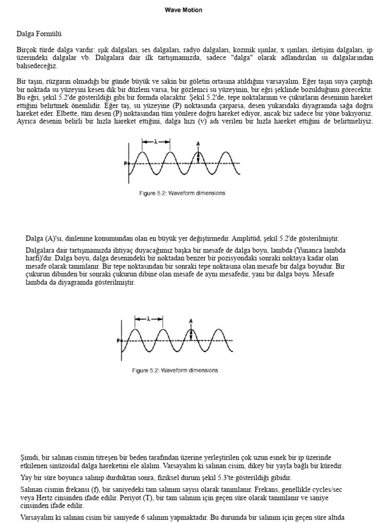 Ses Ve Dalgalar Slayt Pdf