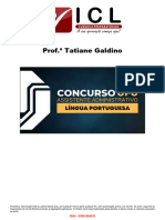 Língua Portuguesa - Prof. Tatiane Galdino - AA UFU - 2023 PDF