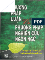 Phương Pháp Luận Và Phương Pháp Nghiên Cứu Ngôn Ngữ NXB Giáo Dục 2012 Nguyễn Thiện Giáp 612 Trang