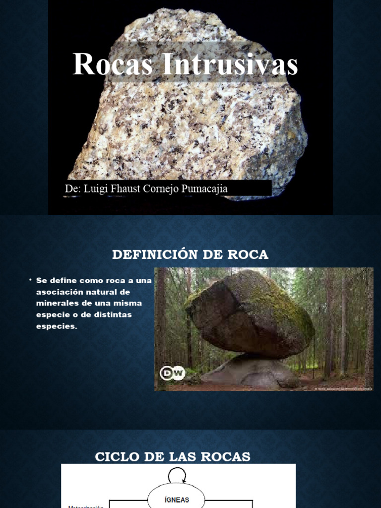 Rocas Igneas Intrusivas | PDF | Minerales | Roca (geología)