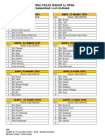 Jadwal Takjil