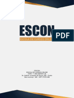 Escon - Escola de Cursos Online CNPJ: 11.362.429/0001-45 Av. Antônio Junqueira de Souza, 260 - Centro São Lourenço - MG - CEP: 37470-000