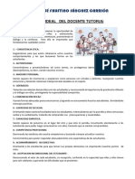 Perfil Ideal Del Docente Tutor