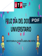 Feliz Día Del Docente Universitario