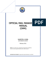 NAVEDTRA 14198A Official Mail Management Manual (OMM)