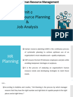 HRM U-2 HR Planning - Job Analysis