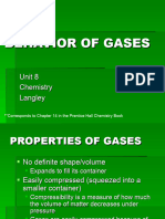 Unit 8 - BEHAVIOR OF GASES