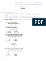 Semana 1 - Prueba de Salida Álgebra