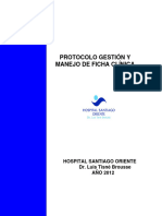 Protocolo de Gestion y Manejo de Ficha Clinica