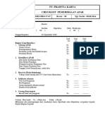 6.7.6 Checklist Pemeriksaan Apar