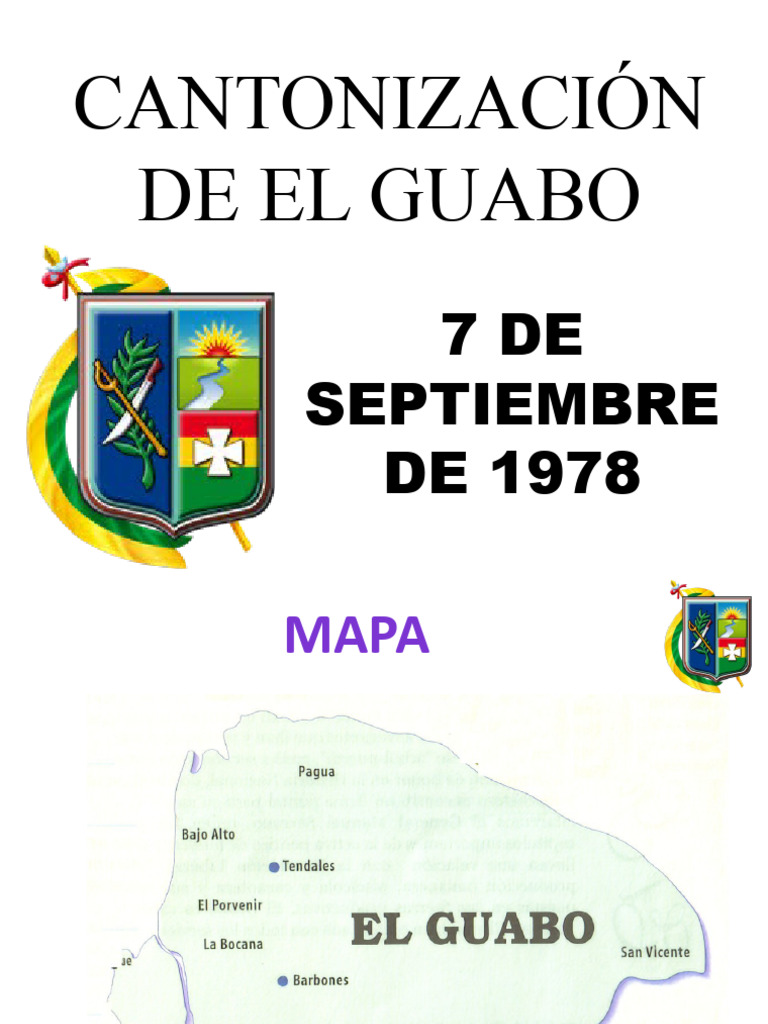 Historia y cantonización de El Guabo | PDF